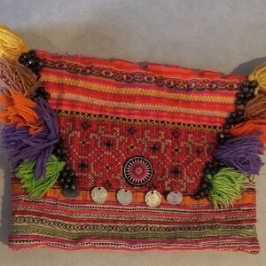Boho Embroidered Multicolor Women’s Clutch